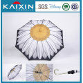 CIQ Sunflower Design Fiber Glass Frame Straight Umbrella